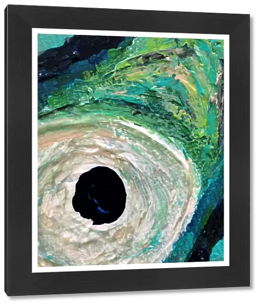 Abstract rendering of the eye of a hurricane