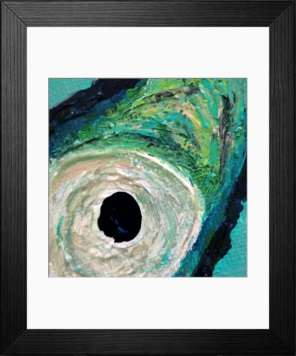 Framed Print : Abstract rendering of the eye of a hurricane
