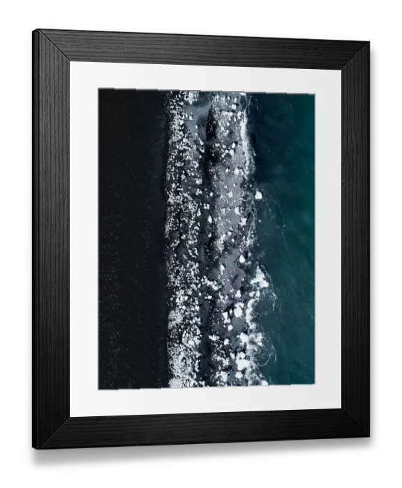 Framed Print : Diamond beach, Iceland