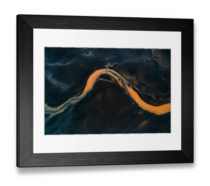 Framed Print : Glacial flows, Iceland Framed Print : Glacial flows, Iceland
