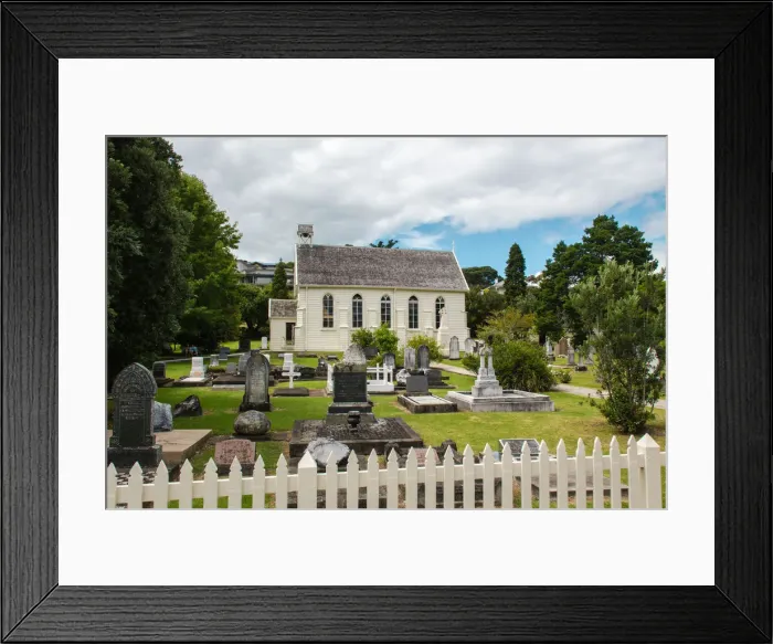 Framed Print : Christ Church at Russell, Bay of Islands, New Zealand Framed Print : Christ Church at Russell, Bay of Islands, New Zealand