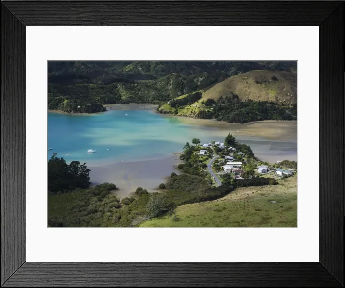 Framed Print : Bay of Islands Coast, Far North District, Northland, North Island, New Zealand