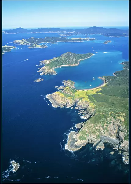 Bay of Islands, North Island, Aerial View