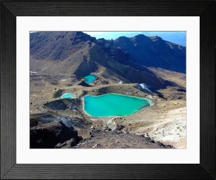 Framed Print : Emerald Lakes at Tongariro Crossing