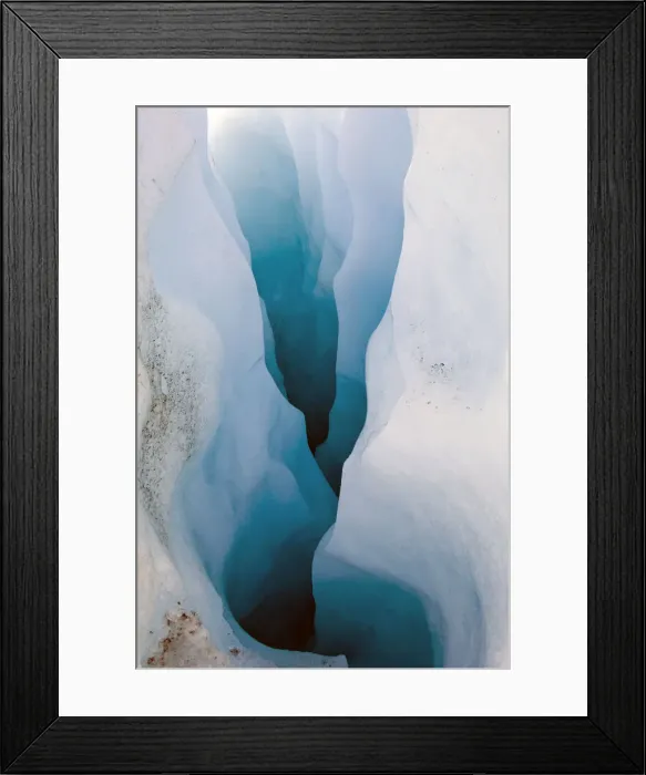 Framed Print : Crevasse in Franz Josef Glacier