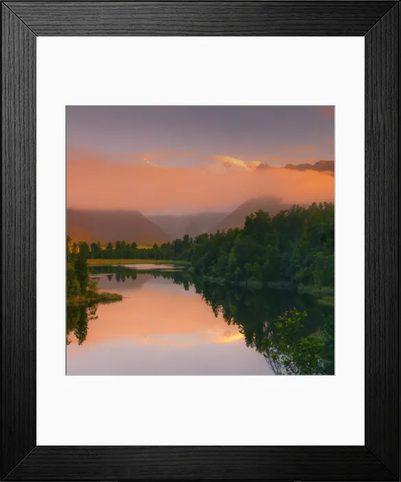 Framed Print : Lake Matheson, New Zealand