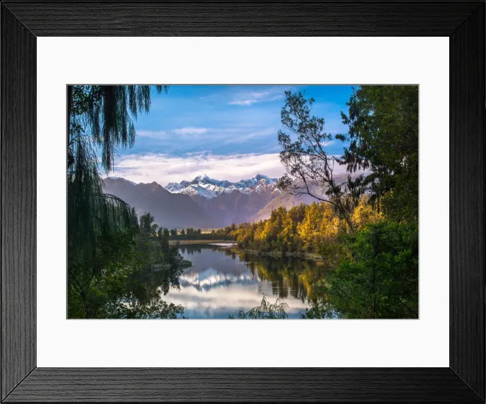 Framed Print : Lake Matheson, South Island, New Zealand Framed Print : Lake Matheson, South Island, New Zealand