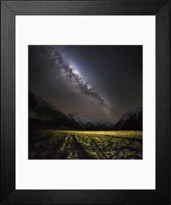 Framed Print : Milky Way rises above Mount Cook (Aoraki)