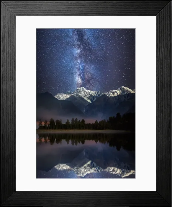 Framed Print : Matheson lake - NZ