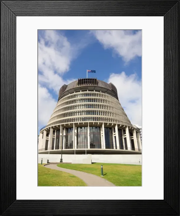 Framed Print : Wellington Beehive Building Framed Print : Wellington Beehive Building