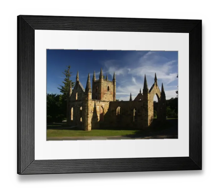 Framed Print : Church ruin, Port Arthur