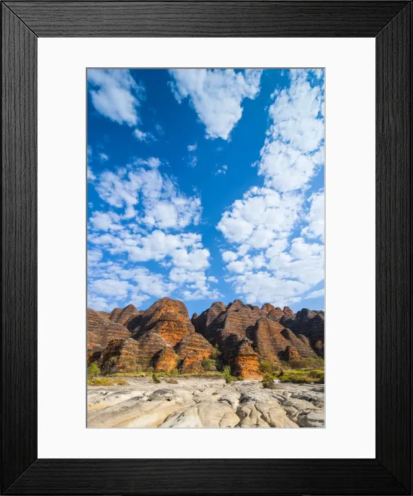 Framed Print : Bungle Bungles, beehive-shaped sandstone towers, Purnululu National Park