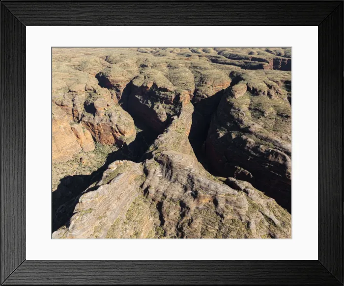 Framed Print : Aerial View of the Bungle Bungle Range