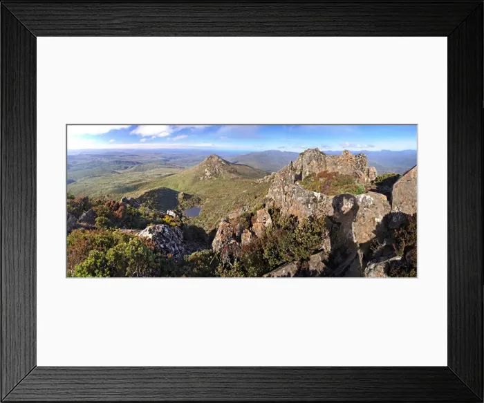Framed Print : Hartz peak view pano