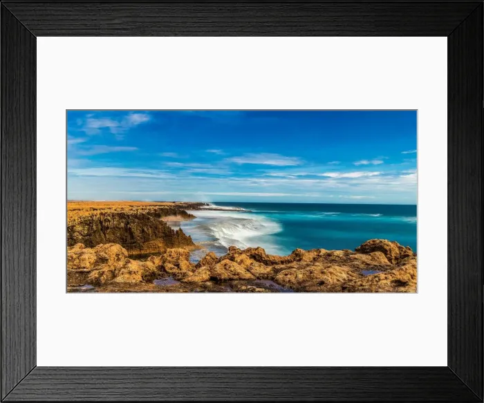Framed Print : Coastline Water Views at Quobba Western Australia Framed Print : Coastline Water Views at Quobba Western Australia