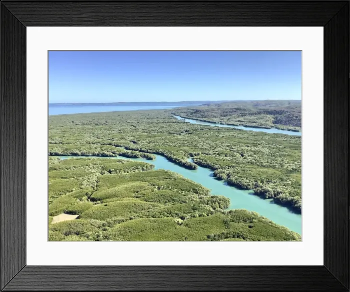 Framed Print : Aerial view of Wunaamin-Miliwundi (King Leopold) Ranges