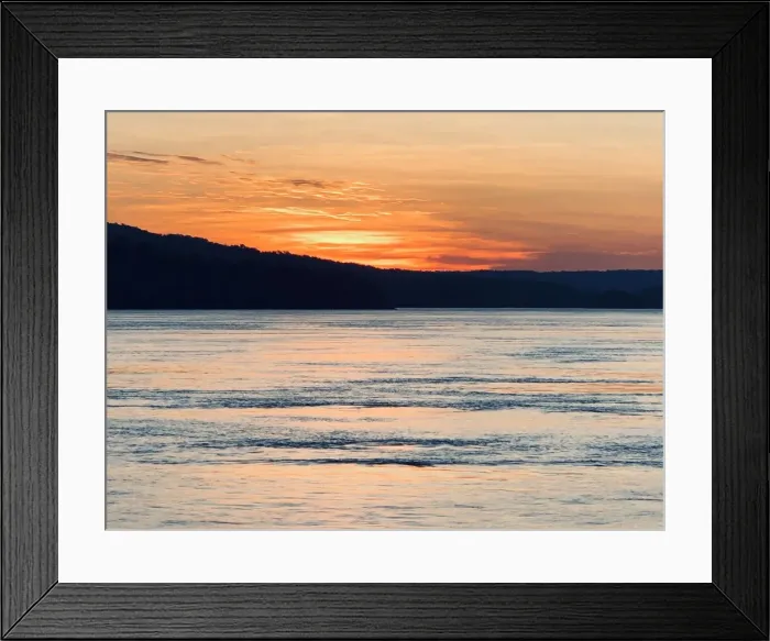 Framed Print : River Sunset Framed Print : River Sunset