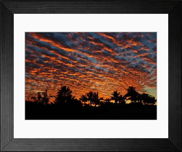 Framed Print : Australian sunset