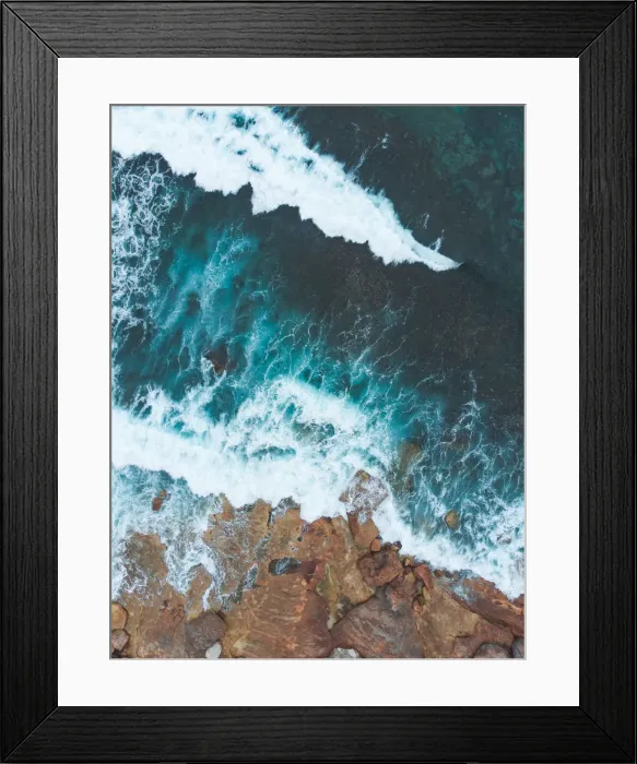 Framed Print : Overhead waves Framed Print : Overhead waves