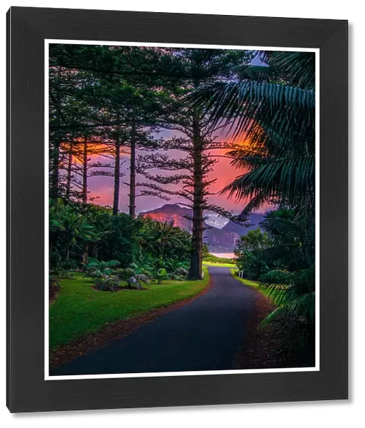 Late afternoon light, just near dusk, Lord Howe Island, New South Wales, Australia
