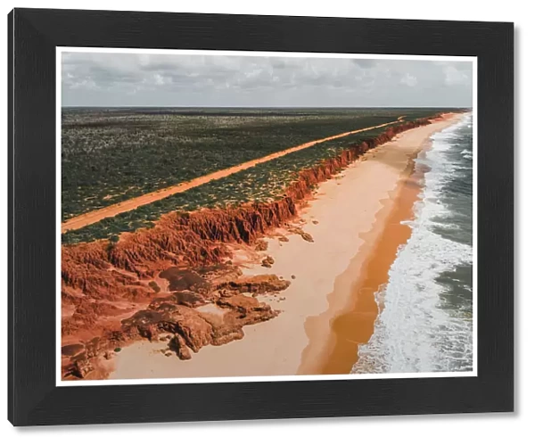 James Price Point coastline as seen from a drone point of view, Western Australia