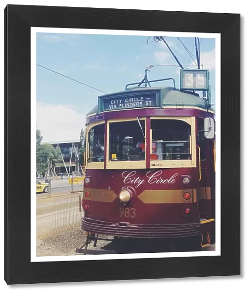 Electric tram in Melbourne, Australia