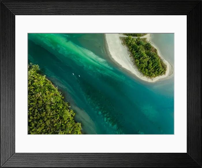 Framed Print : Aerial View of Waiwera Beach, Auckland, New Zealand Framed Print : Aerial View of Waiwera Beach, Auckland, New Zealand