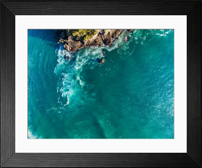 Framed Print : Aerial View Of Surfers At Piha Beach, Auckland, New Zealand Framed Print : Aerial View Of Surfers At Piha Beach, Auckland, New Zealand