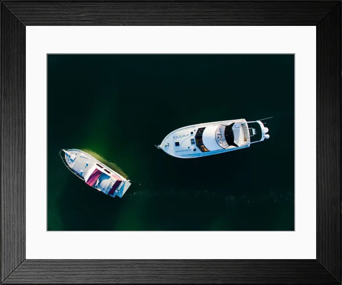 Framed Print : Lifestyle Boat at Stillwater Marina