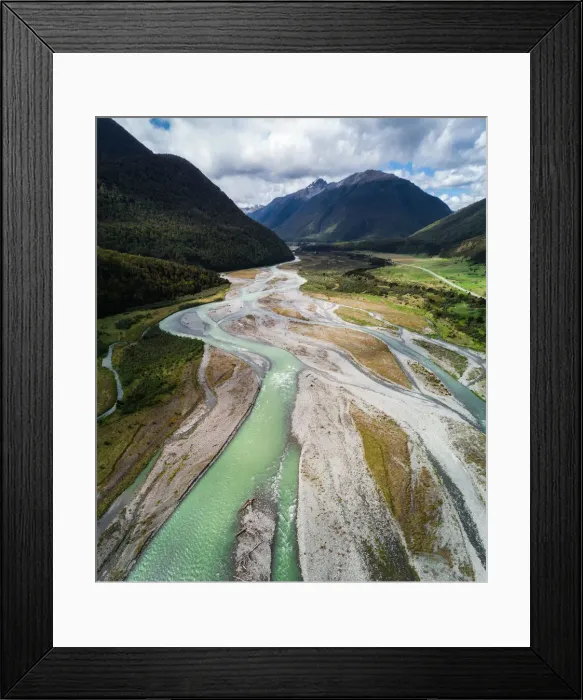 Framed Print : Boyle river with Poplars range in background Framed Print : Boyle river with Poplars range in background