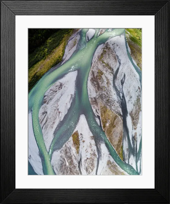 Framed Print : River flowing with glacier water Framed Print : River flowing with glacier water