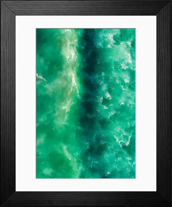 Framed Print : Wave in making