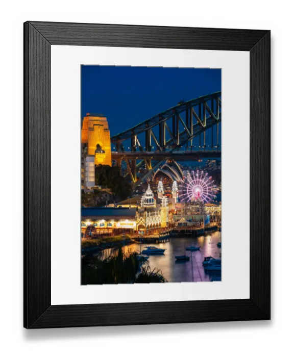Framed Print : Sydney Night View Framed Print : Sydney Night View