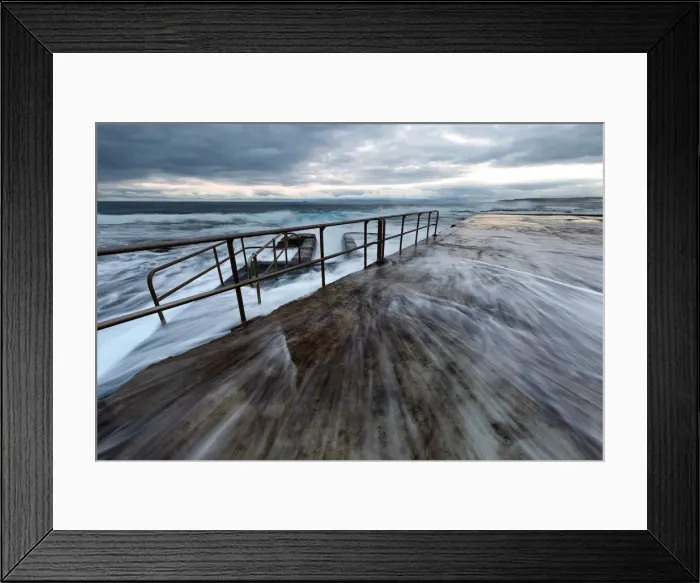 Framed Print : Ocean Baths