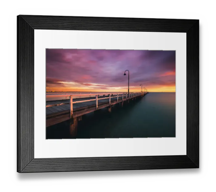 Framed Print : Pier at Sunset Framed Print : Pier at Sunset