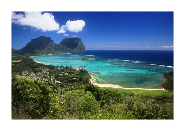 View of lagoon from Malabar Hill, Lord Howe Island