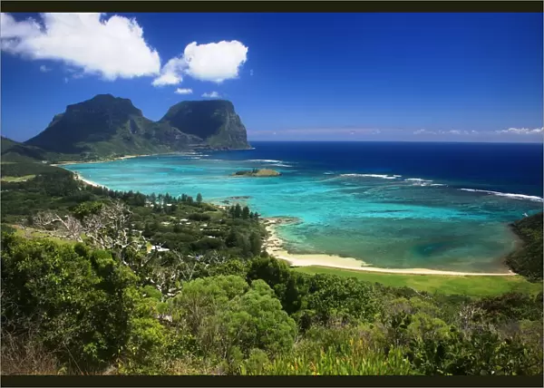 View of lagoon from Malabar Hill, Lord Howe Island
