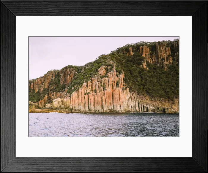 Framed Print : Coastal Sea Cliffs, Cape Pillar, Tasmania Framed Print : Coastal Sea Cliffs, Cape Pillar, Tasmania