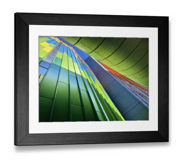 Framed Print : Colourful buildings and motorway overpass in business district Sydney, Australia