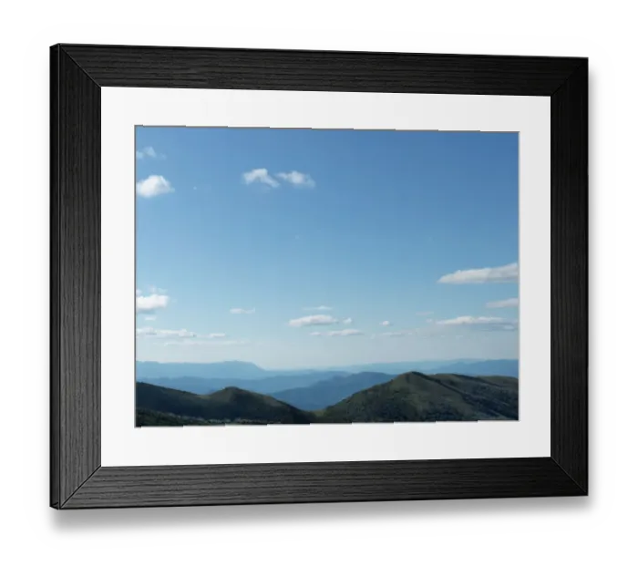 Framed Print : view over mountains near Hotham