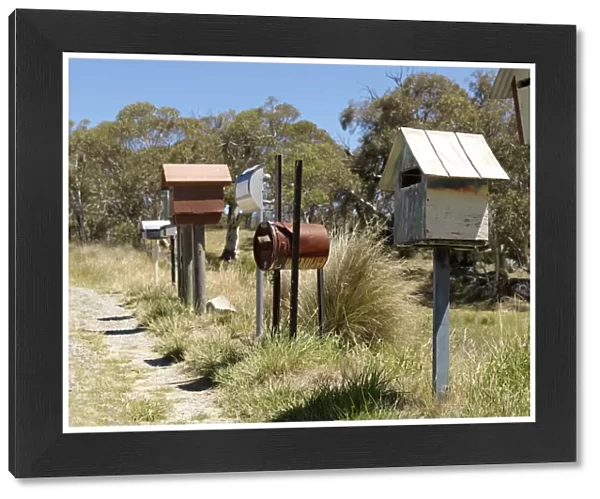 post boxes in rural Australia