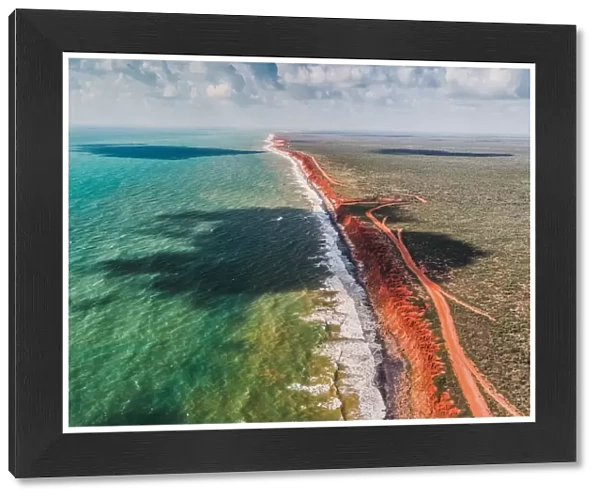James Price Point coastline as seen from above, Western Australia