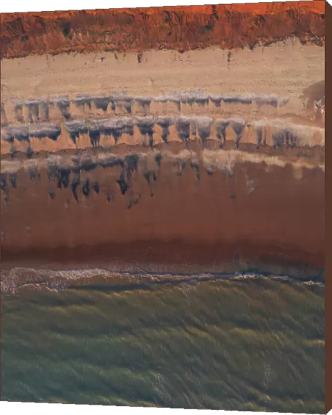 Drone photograph of Broome coastline, Western Australia