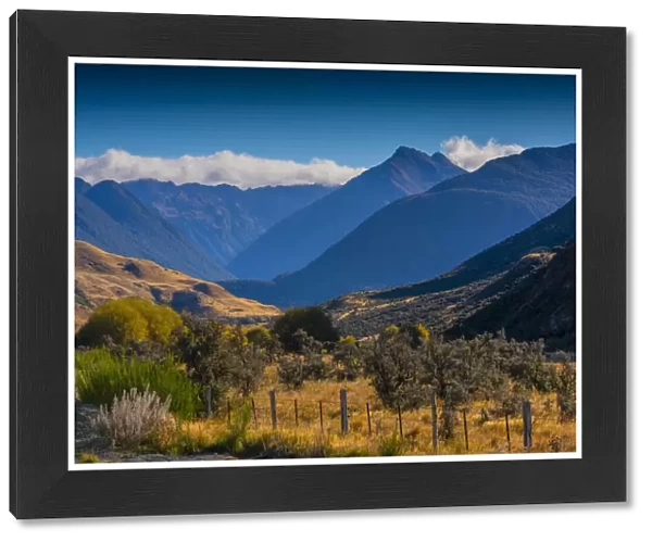 A scenic view near Arthurs pass, South Island, New Zealand