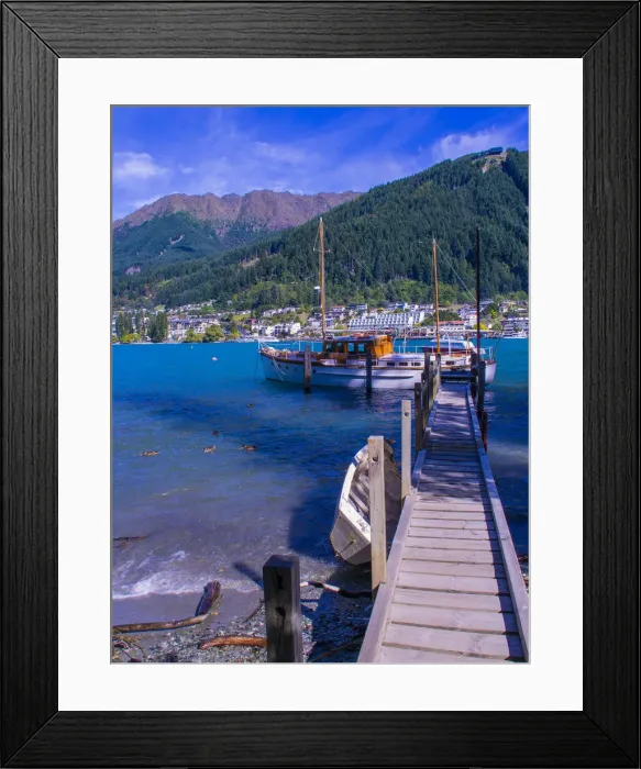 Framed Print : Summer in Queenstown, South Island New Zealand Framed Print : Summer in Queenstown, South Island New Zealand