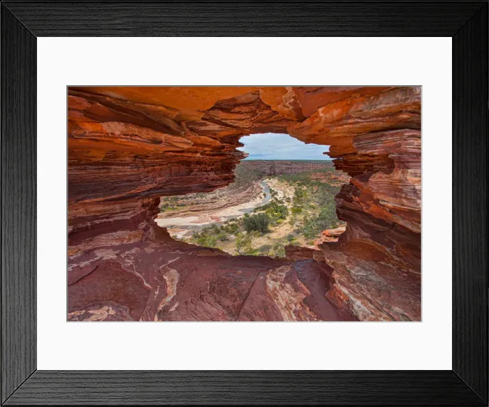 Framed Print : Natures Window Natural Rock Formation - Kalbarri National Park, Western Australia