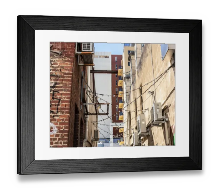 Framed Print : City lane. Architecture in Grand Lane, Perth city, Western Australia