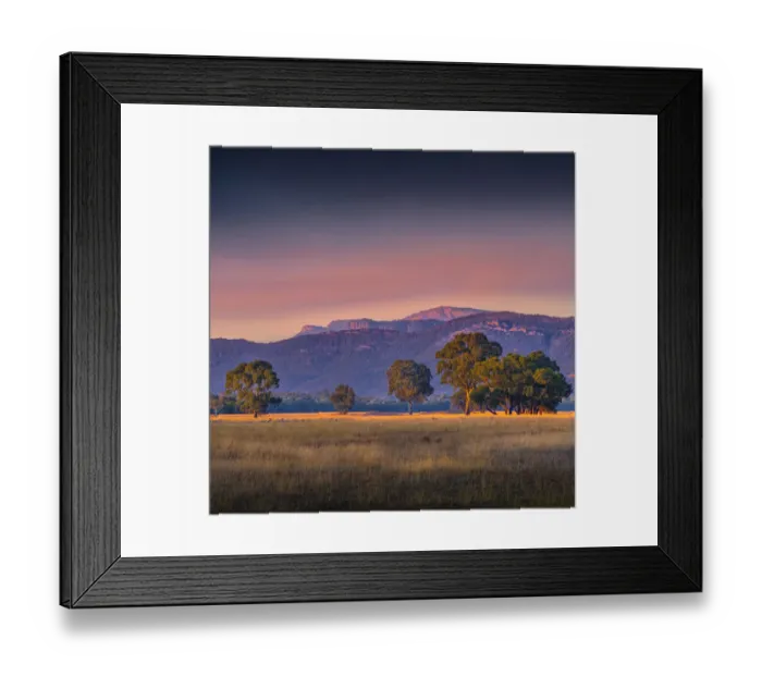 Framed Print : Beautiful autumn dawn skies at Mokepilly, Grampians, Victoria Framed Print : Beautiful autumn dawn skies at Mokepilly, Grampians, Victoria