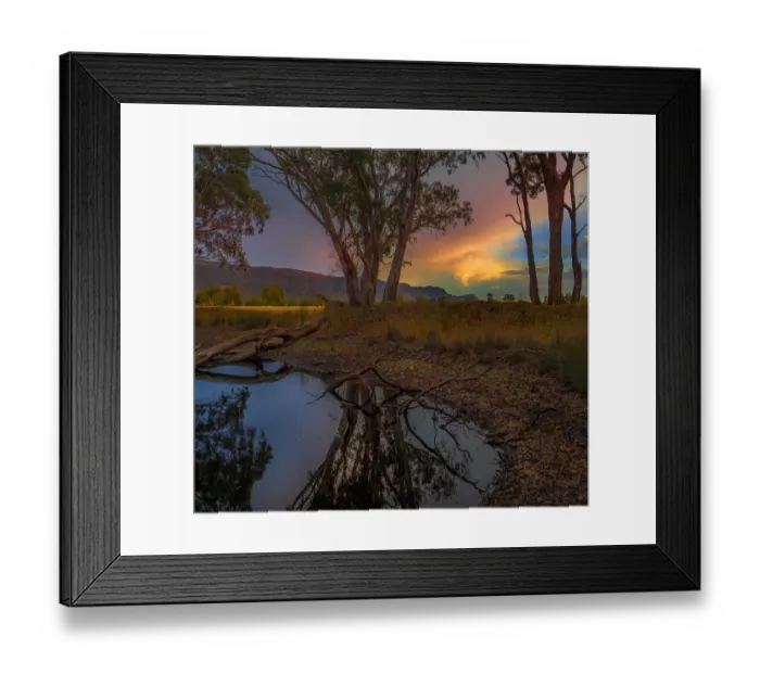 Framed Print : Beautiful autumn dawn skies at Mokepilly, Grampians, Victoria