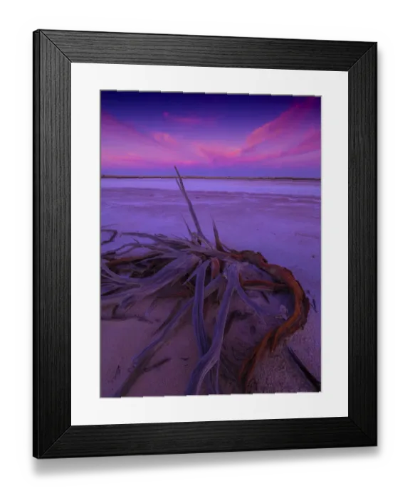 Framed Print : Beautiful colours in the first light of dawn, Lake Tyrrell, near the town of SeaLake